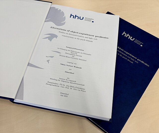 [Translate to English:] Foto von Niklas Wiskandts Dissertation